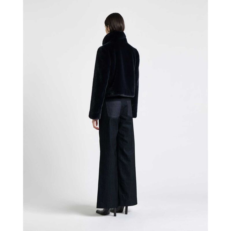 Cue Faux Fur Cropped Jacket image number 5